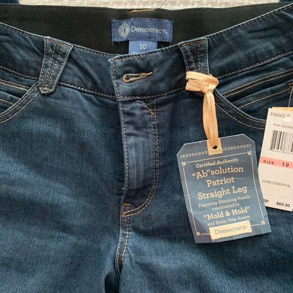 !!LAST CALL!!Democracy Indigo Straight Jeans Sz 12 - Picture 9 of 13